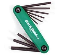 Park Tool TWS2C Fold-up Torx Wrench Set: T7/9/10/15/20/27/30/40