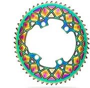 AbsoluteBLACK Road Oval Double Chainring Shimano 9100/8000