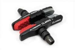 Clarks Elite MTB/Hybrid V-Brake Pads W/ Aluminium Holder & Triple Compound Insert Pads