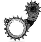 AbsoluteBLACK Carbon Mech Cage For Sram Axs 12Spd